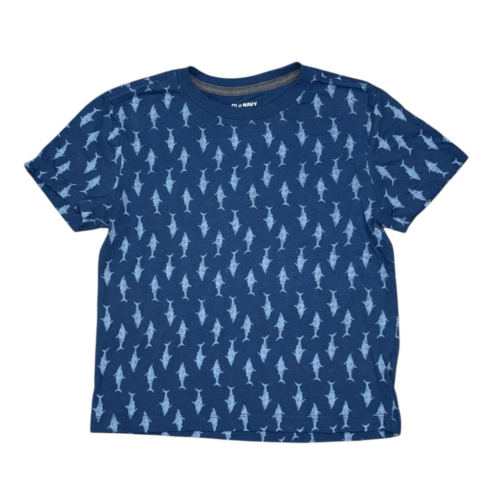 Like New Old Navy Sharks T Shirt XS (5) Blue